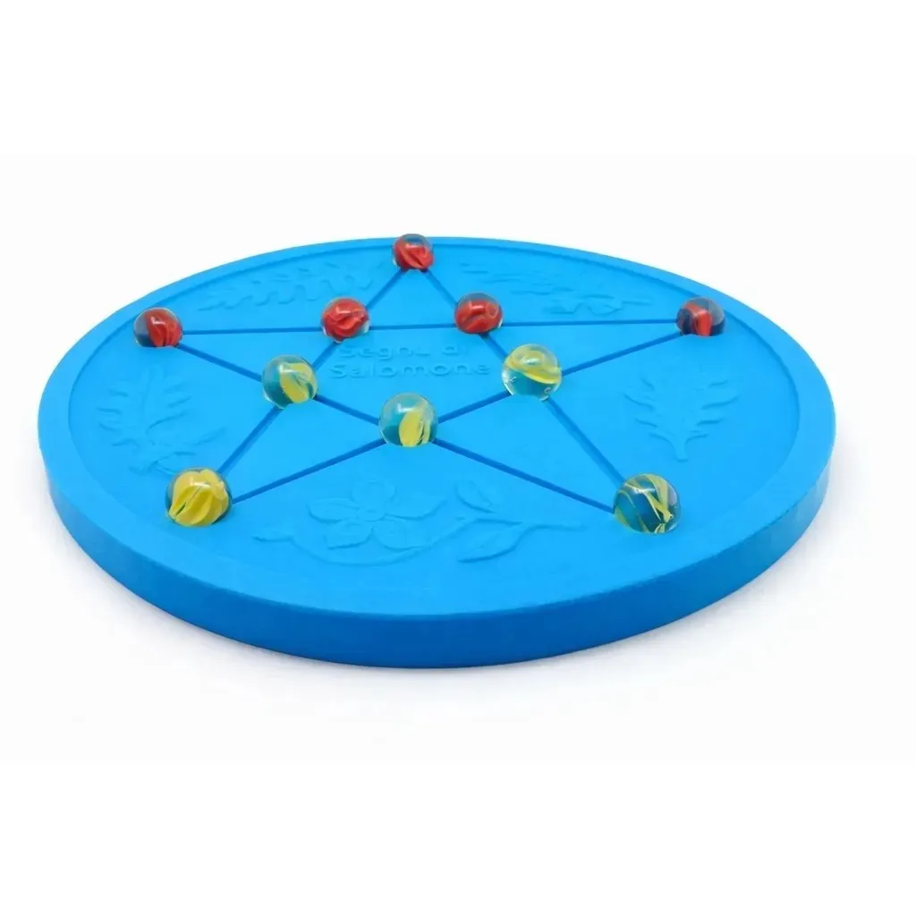 U Segnu di Salomone, board and marbles of the game Fabbrica Corsa